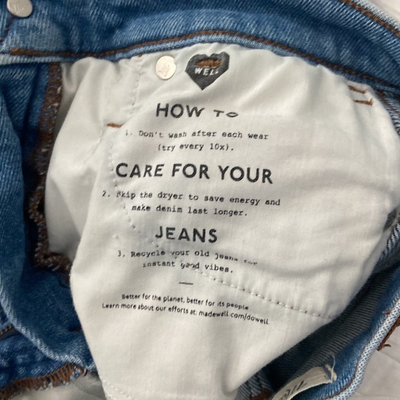 10” High Rise skinny madewell jeans size 24 - Picture 5 of 6